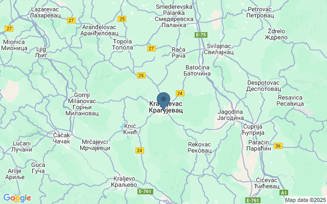 Kaart met locatie Zastava-Fabriek